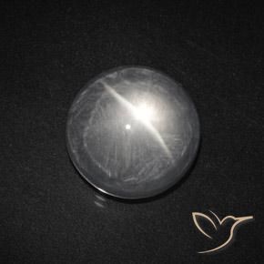 7.98ct 天然 清晰的白色 石英猫眼, 圆形的, 透明