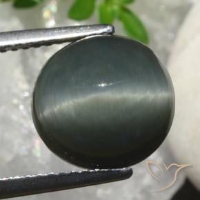 6.82克拉天然石英猫眼，椭圆形，不透明