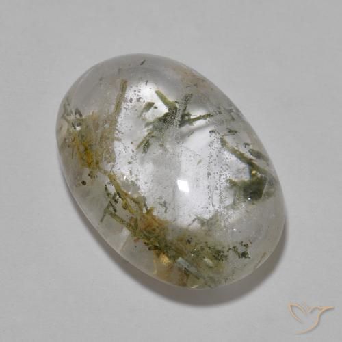 13.73ct 天然 彩色 石英与黑登堡石, 椭圆形, 透明