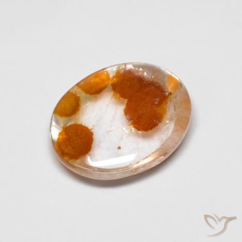 2.39ct 天然 彩色 石英与白铁矿, 椭圆形, 透明
