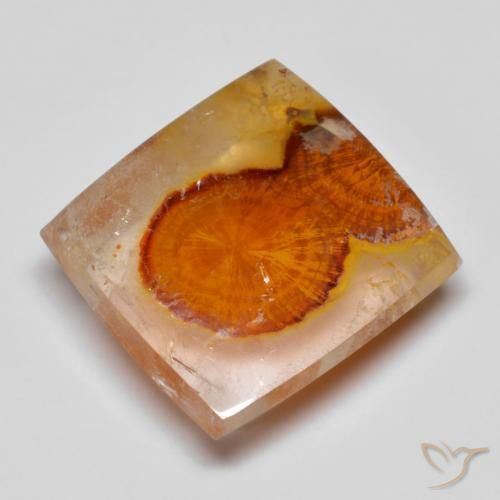 11.15ct 天然 彩色 石英与白铁矿, 正方形, 透明