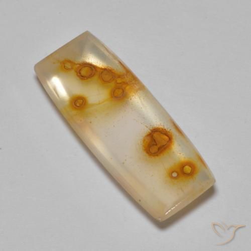7.80ct 天然 彩色 石英与白铁矿, 狭长方形, 透明