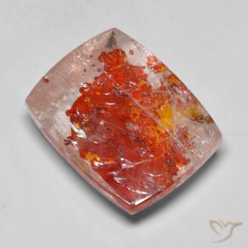 13.12ct 天然 彩色 石英与白铁矿, 软垫, 半透明