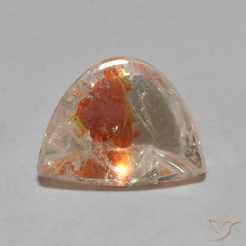 5.59ct 天然 彩色 石英与白铁矿, 花式切割, 透明