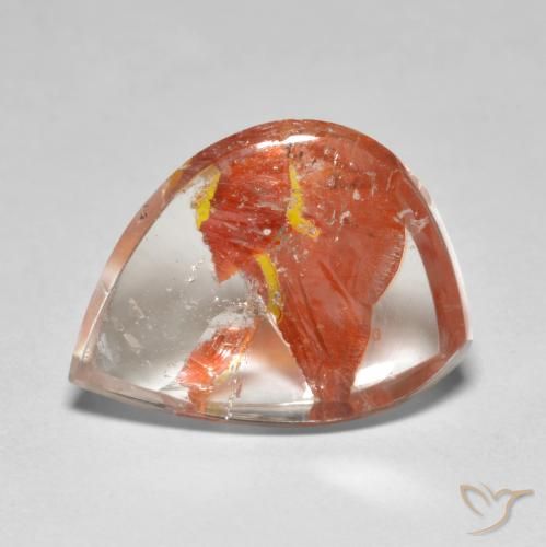 8.89ct 天然 彩色 石英与白铁矿, 花式切割, 透明