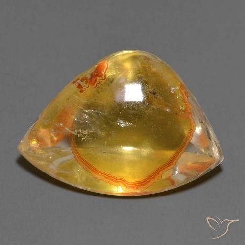 14.92ct 天然 彩色 石英与白铁矿, 花式切割, 透明