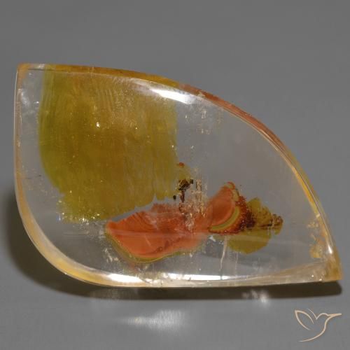74.99ct 天然 彩色 石英与白铁矿, 花式切割, 透明