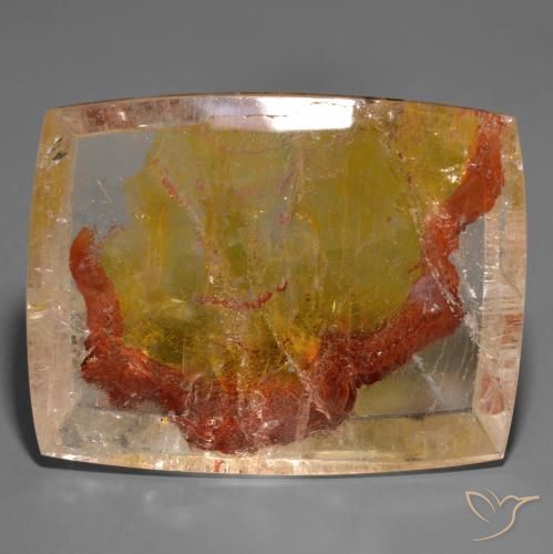 162.38ct 天然 彩色 石英与白铁矿, 狭长方形, 透明