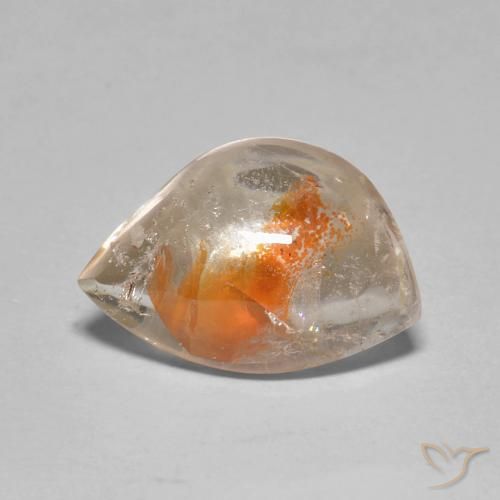 4.61ct 天然 彩色 石英与白铁矿, 花式切割, 透明