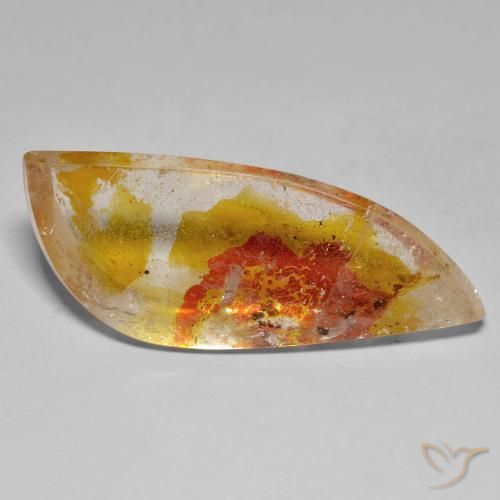 33.53ct 天然 彩色 石英与白铁矿, 花式切割, 透明