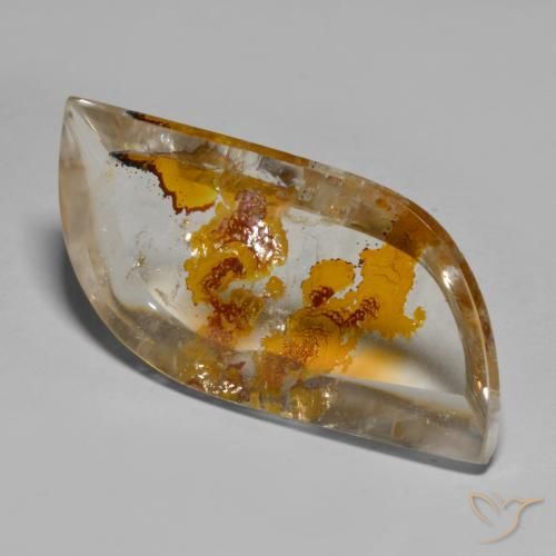 33.96ct 天然 彩色 石英与白铁矿, 花式切割, 透明