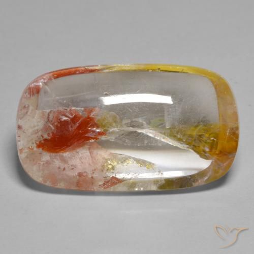 21.03ct 天然 彩色 石英与白铁矿, 软垫, 透明