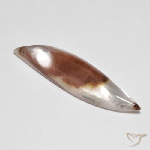 25.42ct 天然 彩色 石英与白铁矿, 花式切割, 半透明