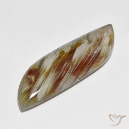 20.02ct 天然 彩色 石英与白铁矿, 花式切割, 不透明