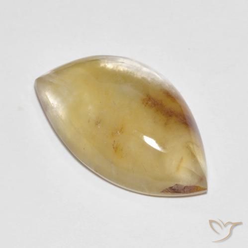 15.66ct 天然 彩色 石英与白铁矿, 花式切割, 半透明