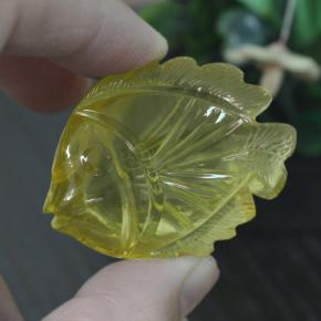 100.05克拉天然黄色石英，异形，43.3×30.5毫米，透明