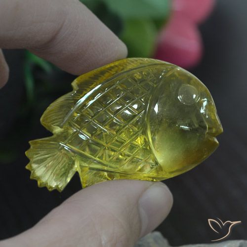 90.46ct 天然 中黄色 石英, 花式切割, 透明