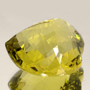 77.27克拉天然黄色石英，心形，30×27.7毫米，IF