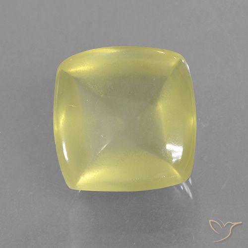 8.86ct 天然 淡黄色 石英, 软垫, 半透明