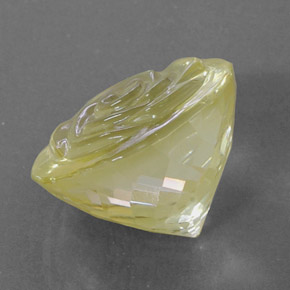 21.03克拉天然黄色石英，透明，18.3×13.4毫米，透明/半透明