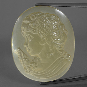 45.60克拉天然黄色石英，异形，30.9×25.7毫米，透明