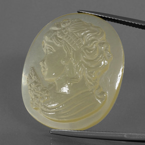 45.60克拉天然黄色石英，异形，30.9×25.7毫米，透明