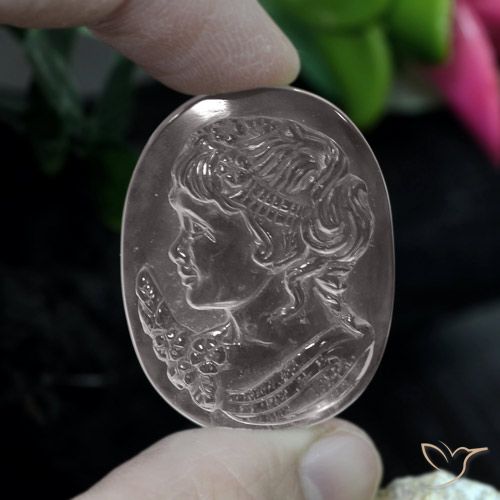 55.41ct 天然 清晰的白色 石英, 椭圆形, 透明