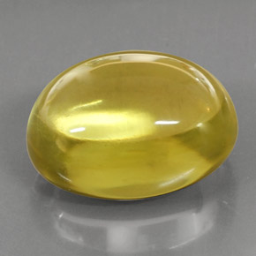 39.75克拉天然黄色石英，椭圆形切割，23×17.9毫米，透明
