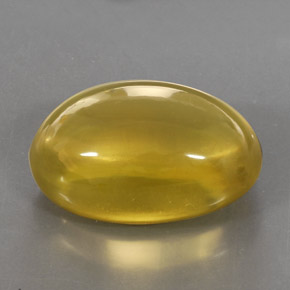 29.30克拉天然黄色石英，椭圆形切割，23.1×15.5毫米，透明