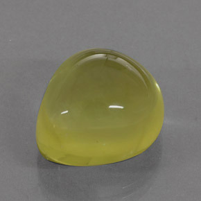 17.87克拉天然黄色石英，梨形，16.7×15.1毫米，透明