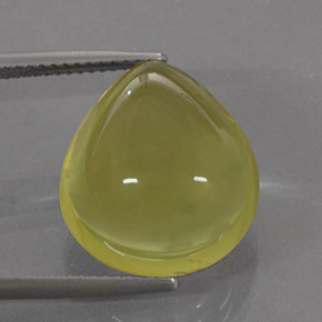 17.87克拉天然黄色石英，梨形，16.7×15.1毫米，透明