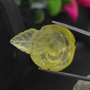 41.25克拉天然黄色石英，异形，32.2×22.9毫米，透明