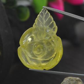 41.25克拉天然黄色石英，异形，32.2×22.9毫米，透明