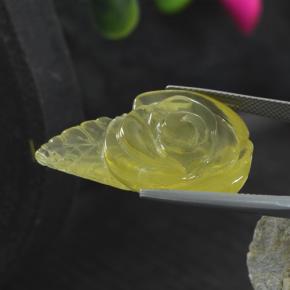 41.25克拉天然黄色石英，异形，32.2×22.9毫米，透明