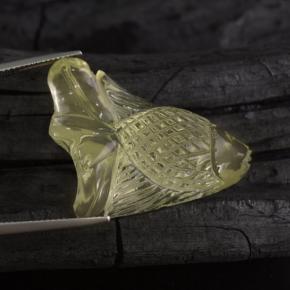 42.75克拉天然黄色石英，异形，33×26.4毫米，透明