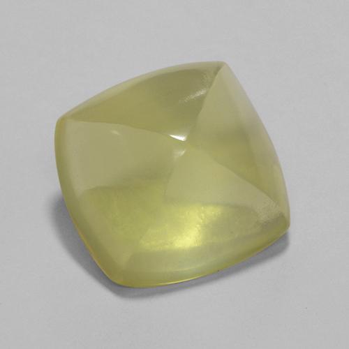 7.89克拉天然黄色石英，垫形剪裁，12.9×12.5毫米，透明