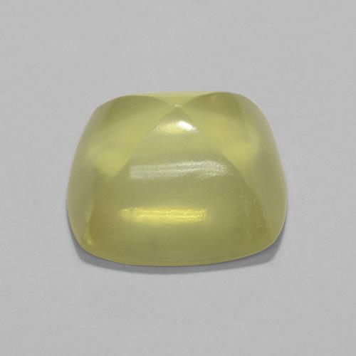 7.89克拉天然黄色石英，垫形剪裁，12.9×12.5毫米，透明