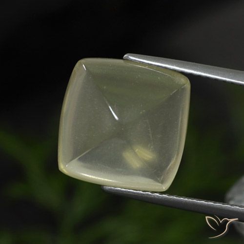 8.50ct 天然 浅绿黄色 石英, 软垫, 透明