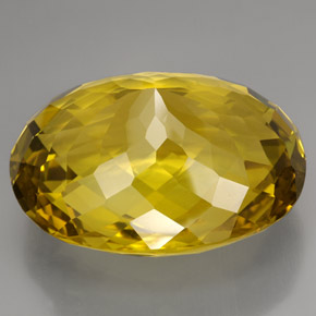 223.80克拉天然黄色石英，椭圆形切割，45×35.1毫米，VVS-VS