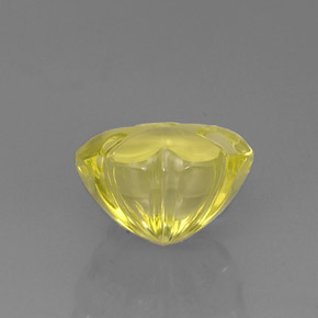 10.56克拉天然黄色石英，异形，13.7×13.7毫米，透明