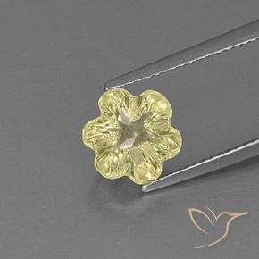 2.83ct 天然 淡黄色 石英, 花形切割, 透明