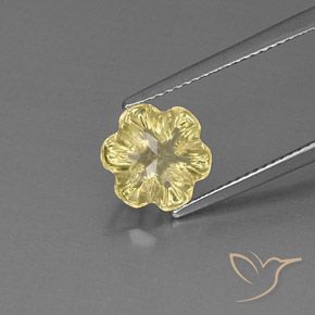 2.60ct 天然 淡黄色 石英, 花形切割, 透明