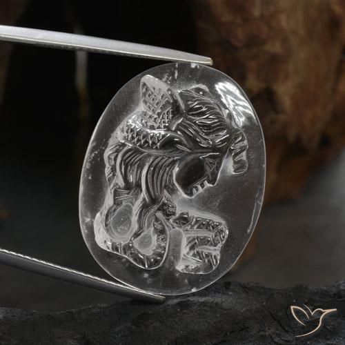 27.24克拉天然石英，花式切割，透明