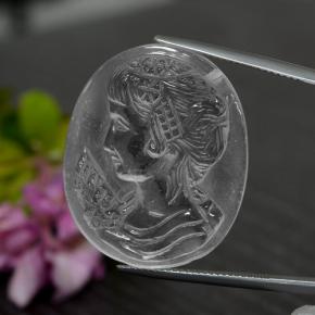 33.01克拉天然白色石英，异形，27.5×24.1毫米，透明