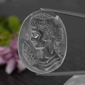 33.01克拉天然白色石英，异形，27.5×24.1毫米，透明