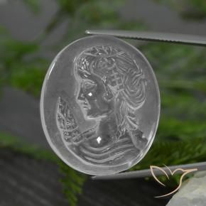 34.18克拉天然石英，花式切割，透明