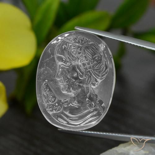 35.42ct 天然 清晰的白色 石英, 花式切割, 透明