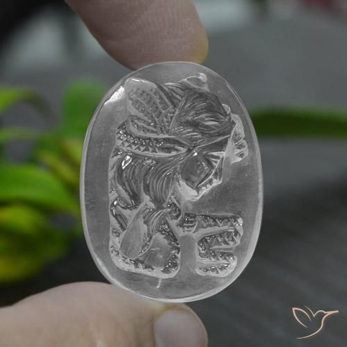39.50克拉天然白色石英，异形，28.7×21.8毫米，透明