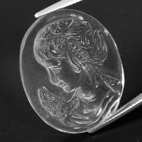 39.77克拉天然白色石英，异形，29×23.5毫米，透明