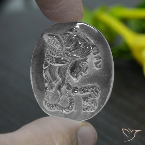 42.08ct 天然 清晰的白色 石英, 椭圆形, 透明